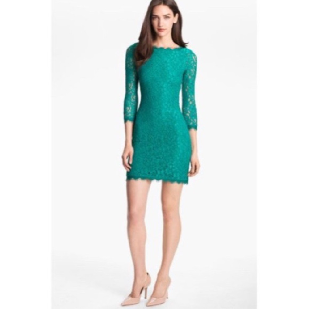 DIANE VON FURSTENBERG Zarita Lace Dress NWT - Picture 2 of 16